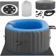 Jacuzzi ogrodowe dmuchane 100 dysz masujących 2 osobowe 550 l niebiesko - szare UNIPRODO 1