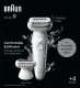 Braun Silk-épil 9 9-041, Silver, 40 tweezers, MicroGrip, Battery, 100 - 240 V, 50/60 Hz 1