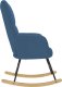 vidaXL Fotel bujany, niebieski, tapicerowany tkaniną 5
