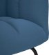 vidaXL Fotel bujany, niebieski, tapicerowany tkaniną 7