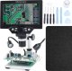 Mikroskop Cyfrowy 1200X LCD HD 1080P 12MP 8 X LED + Podkładka i Narzędzia GSM 1