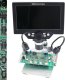 Mikroskop Cyfrowy 1200X LCD HD 1080P 12MP 8 X LED + Podkładka i Narzędzia GSM 5