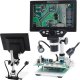 Mikroskop Cyfrowy 1200X LCD HD 1080P 12MP 8 X LED + Podkładka i Narzędzia GSM 7