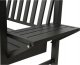 Ławka z pergolą aluminiowa czarna 210cm do ogrodu 1