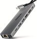 ML AXAGON HMC-7HX2 Wieloportovy hub USB 7in1, 5Gbps, 2x USB-A, 1x USB-C, 2x HDMI 4K/60Hz, GLAN, PD 100W, 15cm USB-C kabel 2