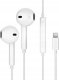 Słuchawki - JELLICO słuchawki przewodowe EP2A Lightning z mikrofonem 1.2M Biały 1