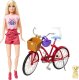 Lalka Barbie Mattel Pink Passport Barbie na rowerze z pieskiem (HWJ00) 1