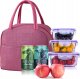 Torba termiczna izolacyjna typu lunch box RC-K-1079 różowa 2