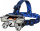 Latarka czołówka LED akumulatorowa 9 x LED mocna RC-K-1227 czarna 3