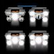 Latarka czołówka LED akumulatorowa 9 x LED mocna RC-K-1227 czarna 9