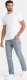 Męski t-shirt SLIM FIT z elastanem i printem  biały V2 OM-TSBC-0222 M 2