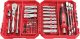 MILWAUKEE 1/4" SOCKET SET WITH RATCHET 42 pcs. 1