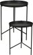 Home Styling Collection Zestaw dwóch stolików pomocniczych z metalu, Ø 31cm, Ø 36 cm 1