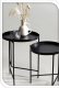 Home Styling Collection Zestaw dwóch stolików pomocniczych z metalu, Ø 31cm, Ø 36 cm 2