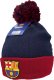 Czapka Zimowa FC Barcelona z Pomponem Herb Logo Granatowa Bordowa Akrylowa 5