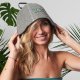 Czapka do sauny szara z 100% naturalnej wełny filcowej uniwersalna 4