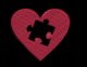BLUZY DLA PAR Z HAFTEM NA WALENTYNKI SERCE PUZZEL BAWEŁNA PREZENT MATCHING 1