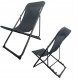 PLATINET CAMPING SUNBED 52X77X90 cm BLACK 46138 1