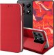 ETUI Z KLAPKĄ DO XIAOMI 14T PRO CZERWONE ZAMYKANE MAGNETYCZNE KABURA CASE 1