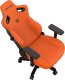 Fotel gamingowy skórzany Anda Seat Kaiser 3 XL pomarańczowy obrotowy 7