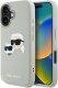 Etui Karl Lagerfeld HC 3D Rubber Double   Heads do iPhone 16 beżowy 1
