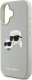 Etui Karl Lagerfeld HC 3D Rubber Double   Heads do iPhone 16 beżowy 6