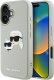 Etui Karl Lagerfeld HC 3D Rubber Double   Heads do iPhone 16 beżowy 10