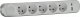 HOME EXTENSION CORD 5x SOCKETS 3m WITH SWITCH 1x USB-A 1x USB-C 4