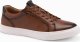 Męskie buty sneakersy ze skóry ekologicznej  brązowe V1 OM-FOCS-0179 43 5
