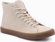 Buty męskie trampki za kostkę z gumową podeszwą  kremowe V1 OM-FOTH-0187 43 4