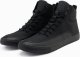 Buty męskie sneakersy za kostkę z ozdobnymi zakładkami  czarne V4 OM-FOSH-0176 42 1