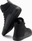 Buty męskie sneakersy za kostkę z ozdobnymi zakładkami  czarne V4 OM-FOSH-0176 42 3