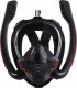 MASKA DO SNORKELINGU Z DWOMA FAJKAMI SM-14 L/XL CZARNO-NIEBIESKA 11