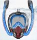MASKA DO SNORKELINGU Z DWOMA FAJKAMI SM-14 L/XL CZARNO-NIEBIESKA 7