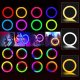 LAMPA PIERŚCIENIOWA KOLOROWA RGB 26cm 120W RL-13 4