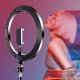 LAMPA PIERŚCIENIOWA KOLOROWA RGB 26cm 120W RL-13 8