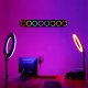 LAMPA PIERŚCIENIOWA KOLOROWA RGB 33cm 150W RL-14 10