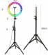 LAMPA PIERŚCIENIOWA KOLOROWA RGB 33cm 150W RL-14 11