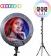 LAMPA PIERŚCIENIOWA KOLOROWA RGB 33cm 150W RL-14 2