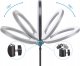 LAMPA PIERŚCIENIOWA LED 80W + PILOT RL-16 (3 uchwyty) 6