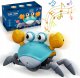 ZABAWKA UCIEKAJĄCY KRAB DLA DZIECI NIEBIESKI QC-1Y 19