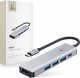 TECH-PROTECT HB01 HUB ADAPTER 5IN1 TYPE-C + USB3.0 + HDMI 4K 60HZ + PD100W SPACE GREY 1