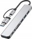 TECH-PROTECT HB06 HUB ADAPTER 9IN1 TYPE-C + USB2.0 + USB3.0 + SD/TF + AV3.5 SPACE GREY 5