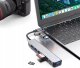 TECH-PROTECT HB06 HUB ADAPTER 9IN1 TYPE-C + USB2.0 + USB3.0 + SD/TF + AV3.5 SPACE GREY 8