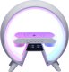 Lampka LED RGB 4w1 z ładowarką indukcyjną bezprzewodowa głośnik bluetooth budzik radio FM biała Kik sp. z o.o. sp. k. 2
