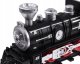 Kolejka z torami Lokomotywa z wagonami para wodna + światło RC0629 4