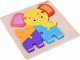 Słoń Puzzle drewniane Edukacyjna układanka dla dziecka ZA5372 4