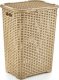 Kosz na bieliznę RATTAN 45l-biały 400x316x550 4