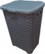 Kosz na bieliznę RATTAN 45l-biały 400x316x550 6