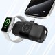 Mini powerbank Wozinsky WF16-YCS 5000mAh 15W USB-C z wbudowanym kablem USB-C i ładowarką do Apple Watch - czarny 8